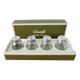Salt and pepper "CHRISTOFLE" in solid silver in their original box, 1950.