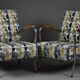 Paire de fauteuils Bauhaus, années 1950, Pologne