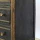 Commode en bois laqué noir