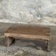 Small auxiliary stool in upcycled teak with a small hollow under the seat (3273)