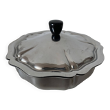 Vintage stainless steel sugar bowl