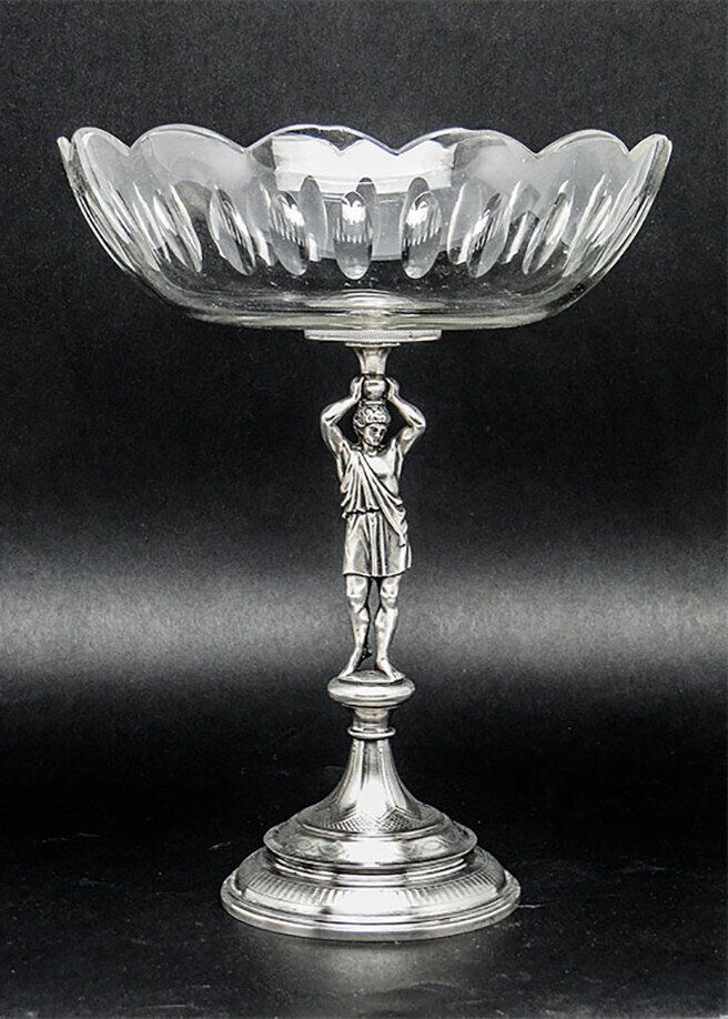 Plat à fruits en argent austro-hongrois du 19ème siècle