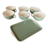 Villeroy & Boch tasses à café couleur vert céladon Vintage et petit plateau