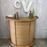 Vintage rattan bar