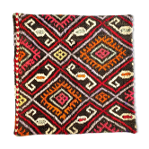 Housse de coussin en kilim anatolien 40 x 40 cm
