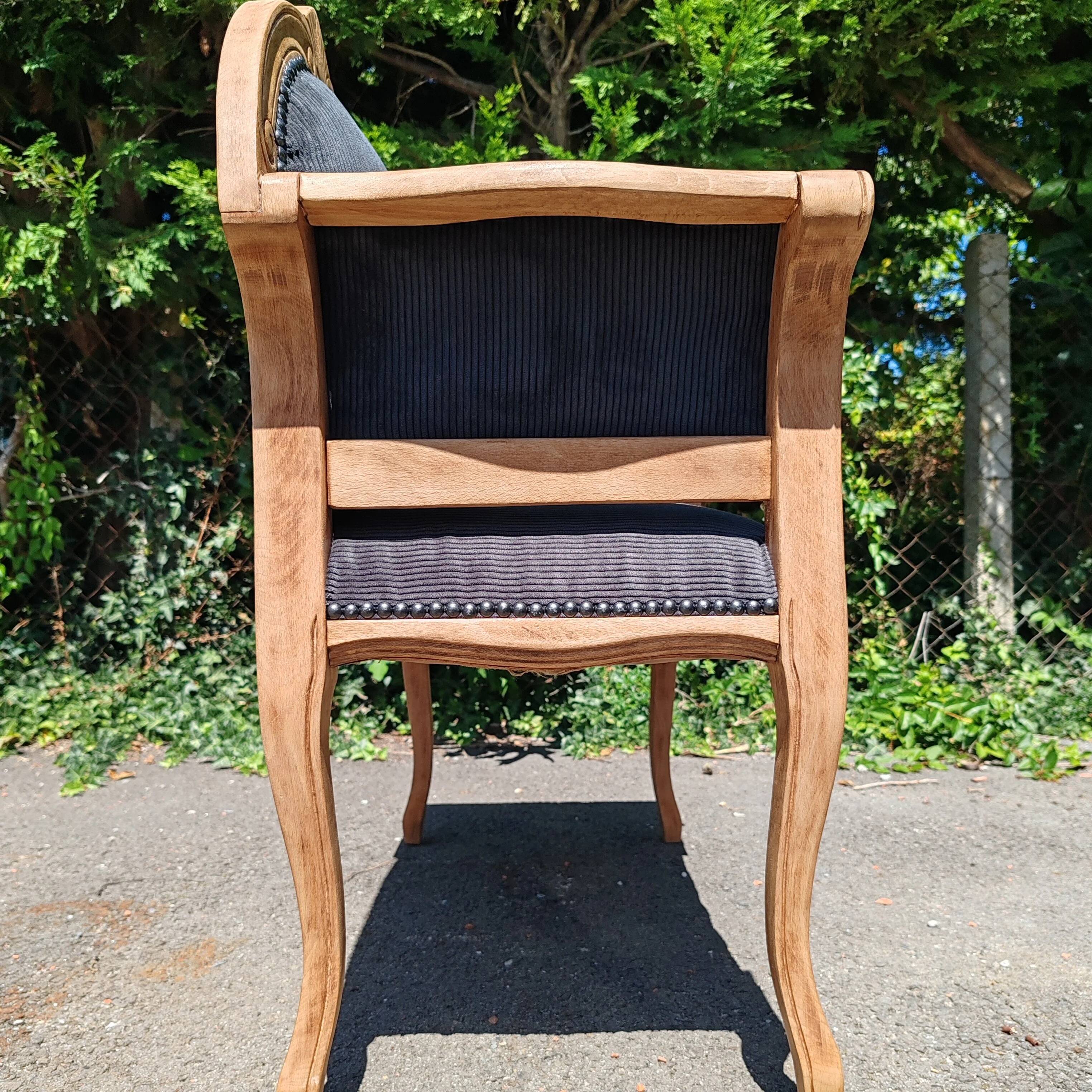 Antique telephone bench chair