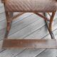 Rocking chair rotin et bois