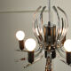 Vintage chrome swan shaped chandelier, 70