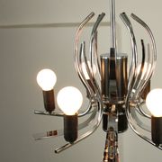Lustre vintage en forme de cygne chromé, années 70