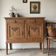 Carved oak sideboard