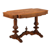 Small antique Umbertino table in walnut, Italy, 19th century.