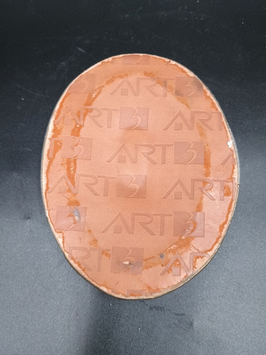 Brutalist Ashtray by Arte3 1980 Spain In Bronze and Silver Metal