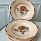 Set of 8 hollow plates Digoin Sarreguemines years 30-40