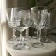 6 assorted crystal wine glasses