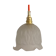Art Deco pendant lamp in frosted glass