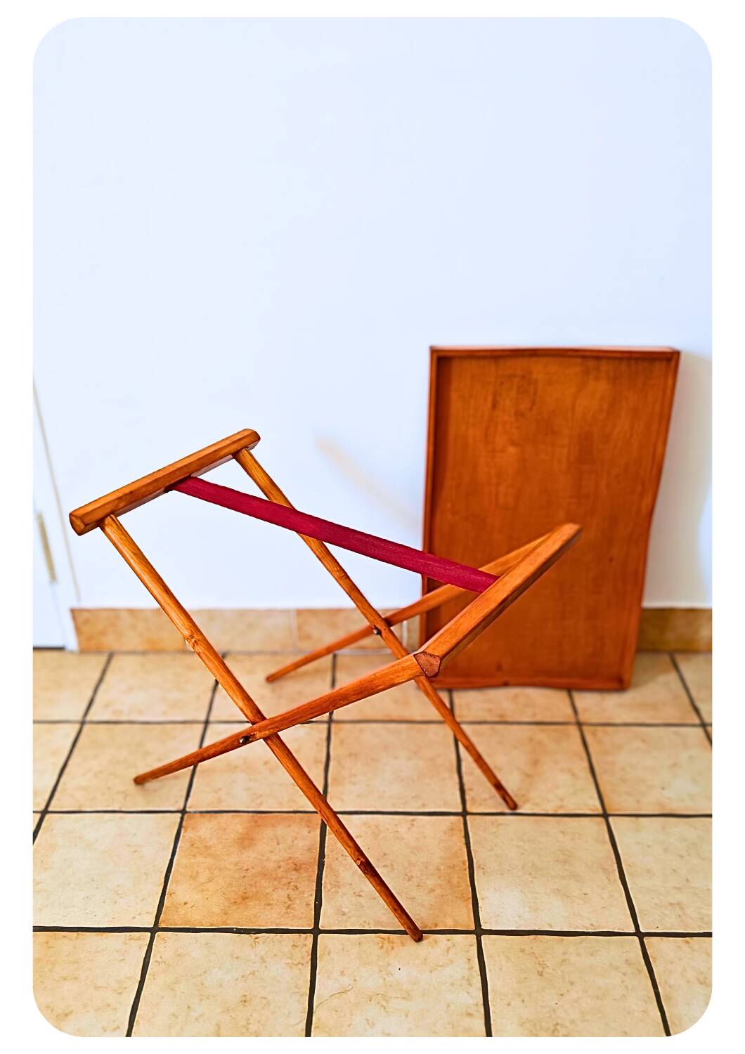 Table à plateau pliante en bois moderne du milieu du siècle