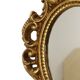 Small French Crested Mirror, Gold Leaf Gilt, Baroque Style, 35 cm