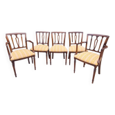 Mobilier de salon anglais en acajou vers 1900