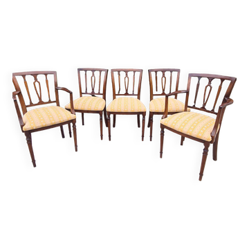 English mahogany living room furniture circa 1900