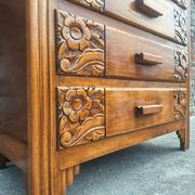 Art Deco chest of drawers, vintage antique furniture