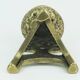 Outstanding 1960s 70s mid century brutalist brass candleholder for one big candle