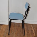 Blue formica chair