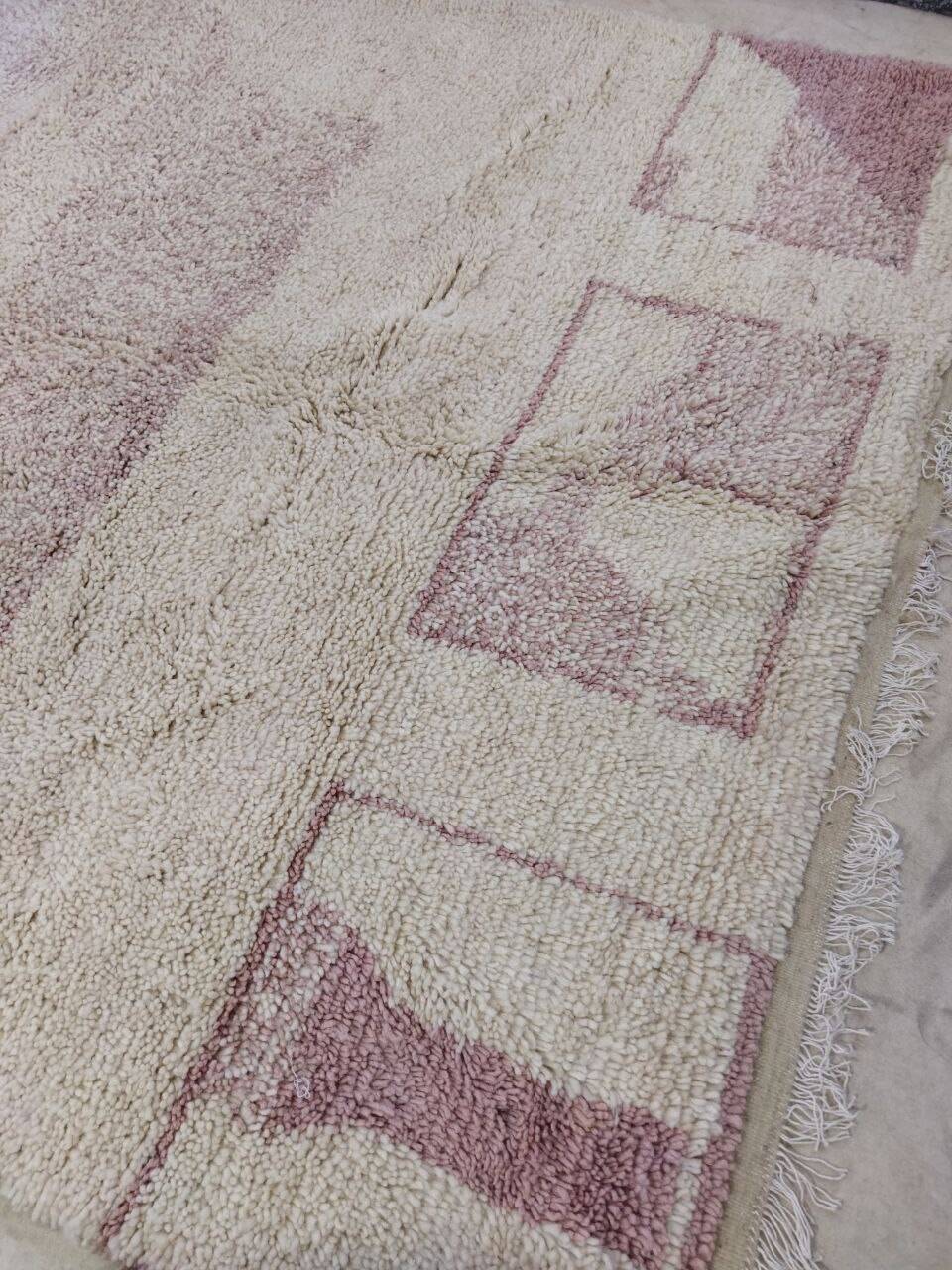 Handmade wool Berber rug 314x193cm