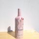 Bouteille, vase soliflore rose Sct Prato Italie
