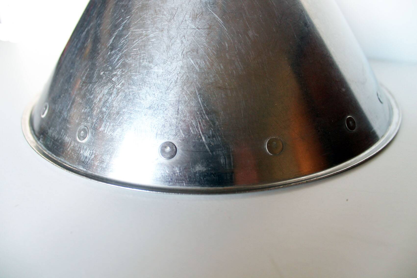 Suspension de style industriel en acier inox
