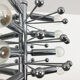 Modernist Chrome Sputnik Hanging Light, Cosack Lights 1970s, Germany