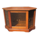 Showcase furniture, signed Ernest Ménard, Cherry, 4 glass shelving doors, Diamond shape
