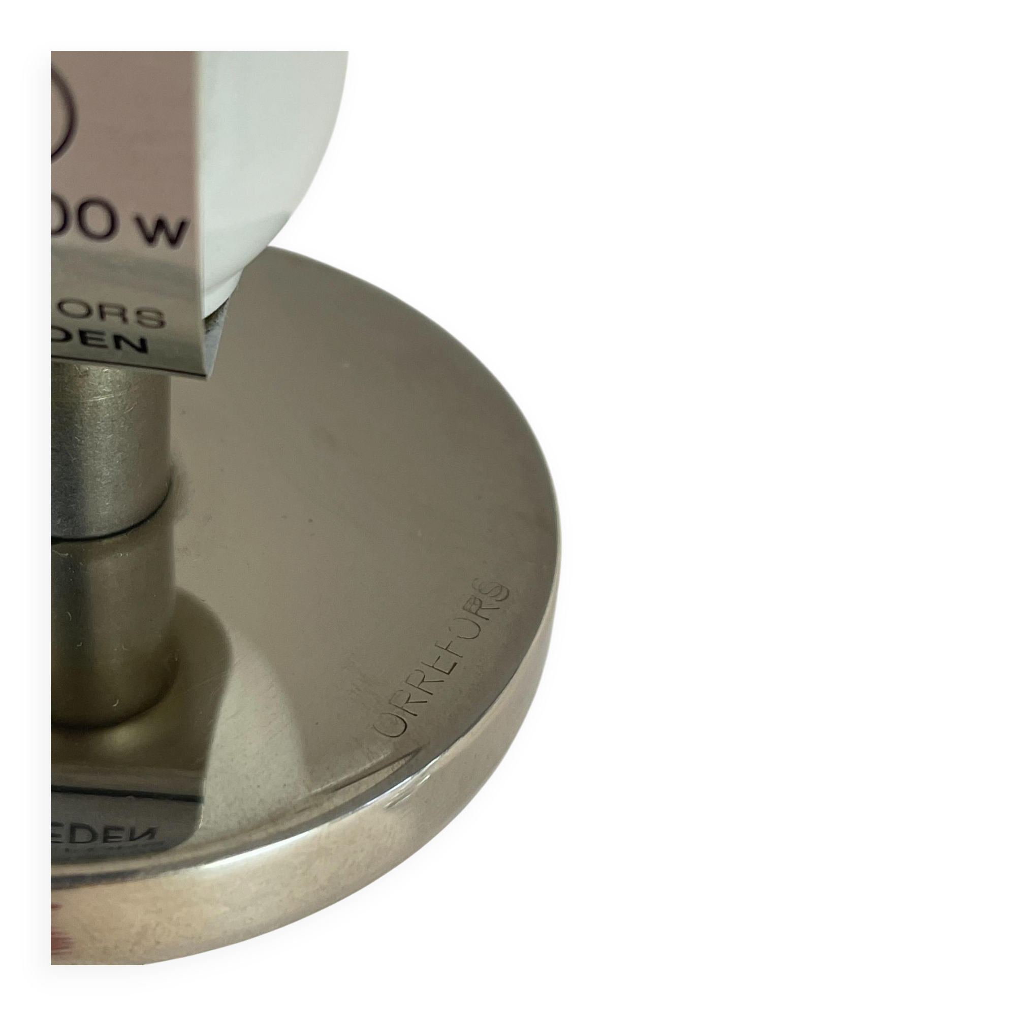 Pair of mid-century crystal lamps by Carl Fagerlund for Orrefors Sweden, 1970s.