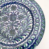 Assiette plate émaillée Fajalauza