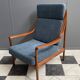 Fauteuil à dossier haut de Wilhelm Knoll, années 1960