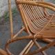 Rocking-chair en rotin , années 50/60