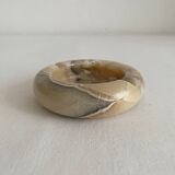 Vintage Alabaster Round Ashtray
