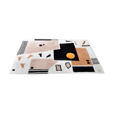 Tapis vintage tissé à la main avec design abstrait, années 1980