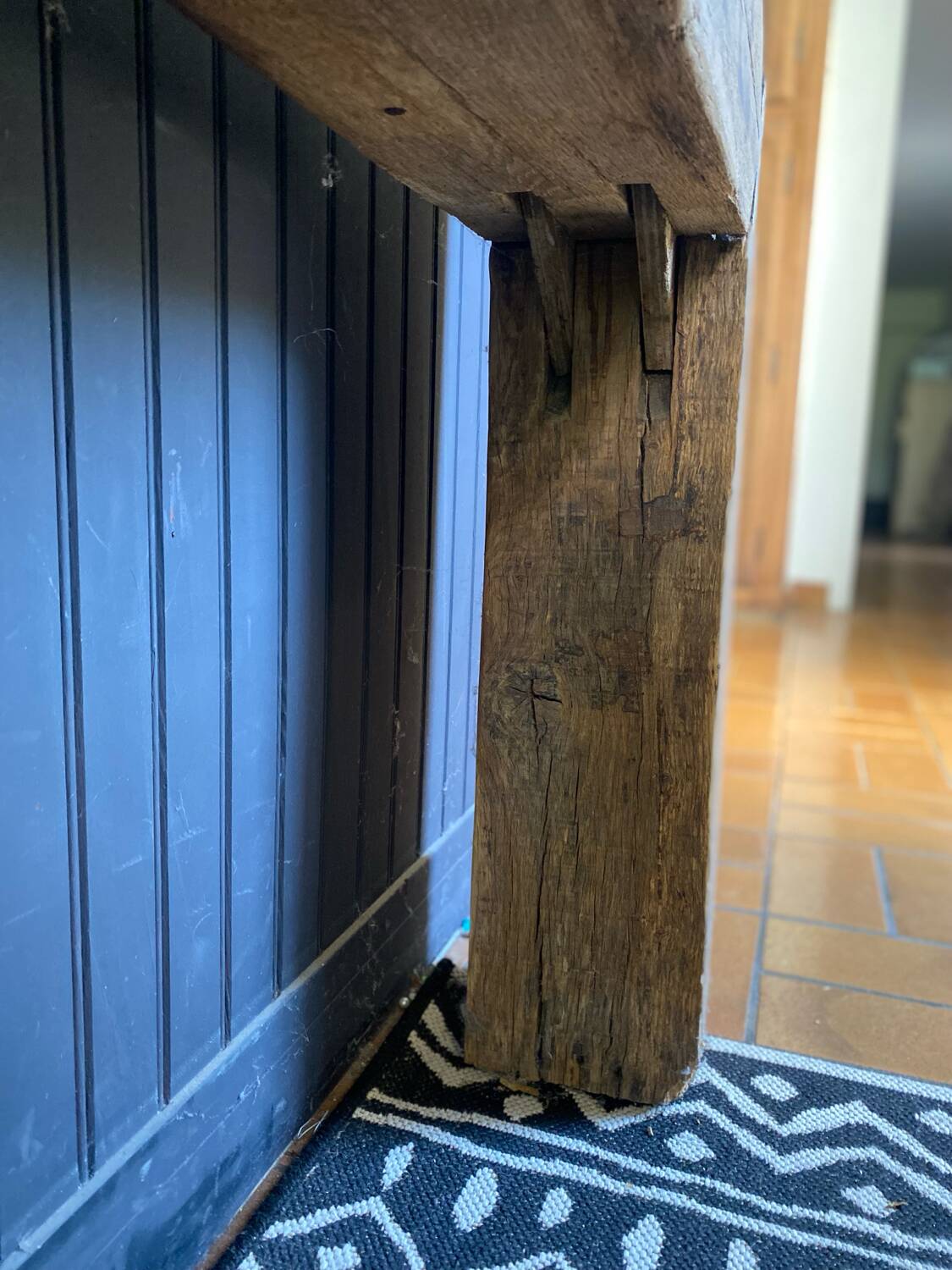 Console chêne massif