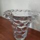 Pierre D'Avesn Clear Crystal Vase, Art Deco