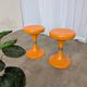 Set of 2 Orange Vintage Mushroom Stool “Jurček” by Meblo, 1960s – Space Age