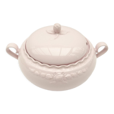 Soupière en porcelaine rosé