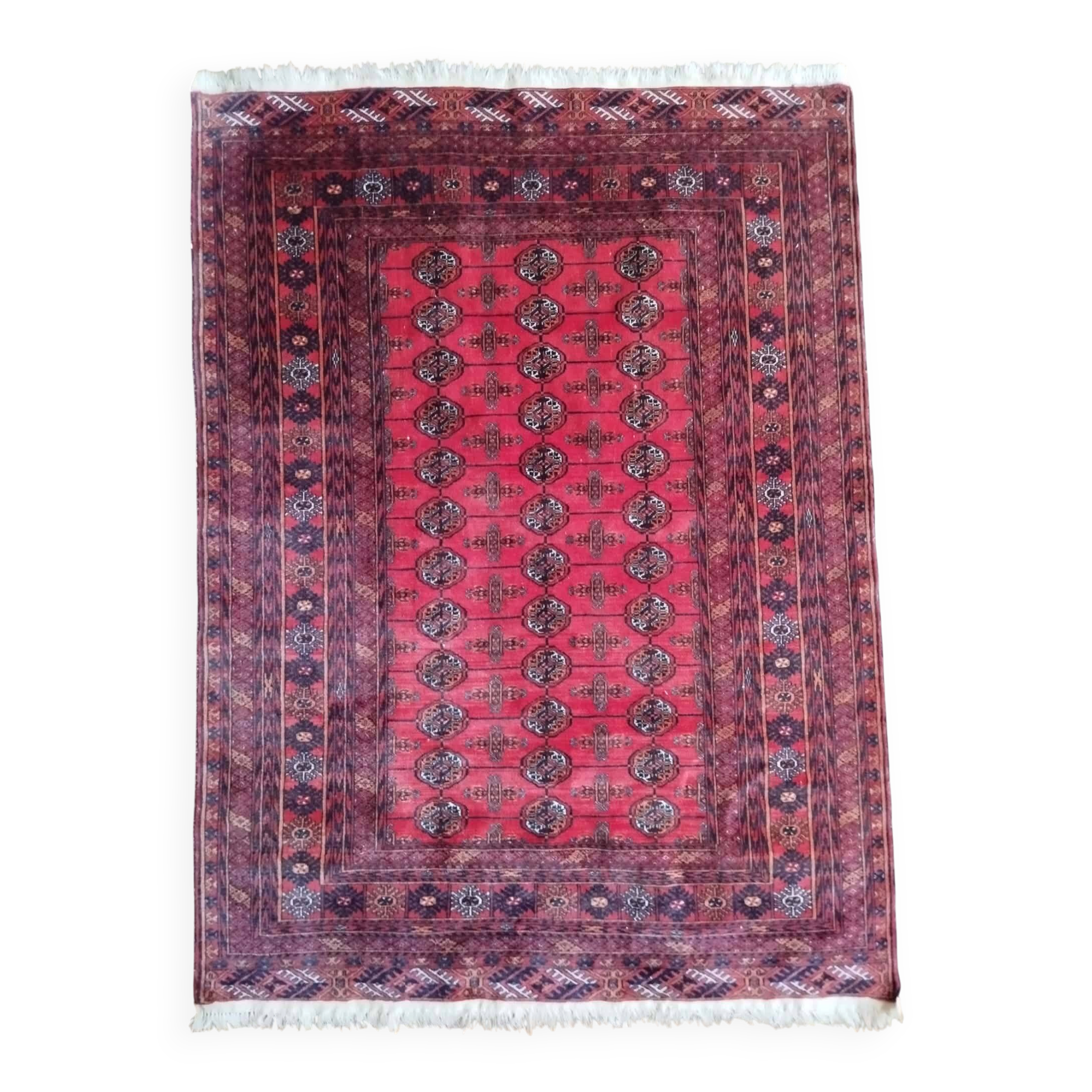 Handmade Turkmen Bukhara carpet 170x122cm