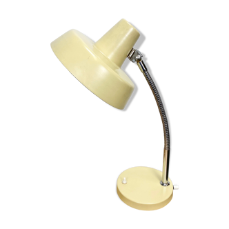 Beige gooseneck table lamp, 1960s