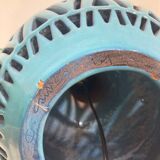 Mid-Century Blue Ceramic Table Lamp