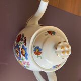 Cafetière en porcelaine à motifs floraux