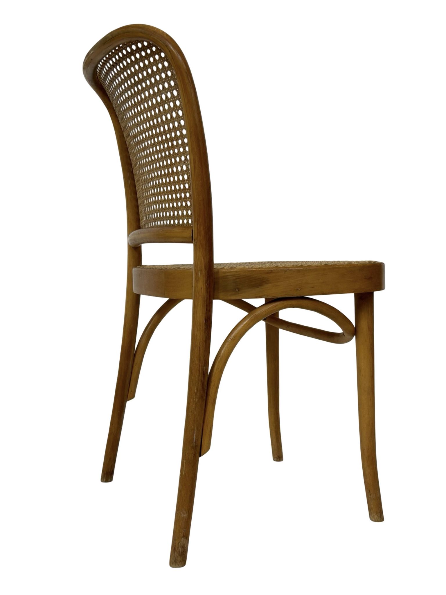 Ensemble de 4 chaises vintage Prague ou 811, FMG Pologne, Thonet Josef Hoffmann Design