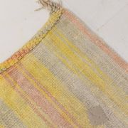 5x7 Pink & Yellow Striped Vintage Kilim Rug, 147x229Cm