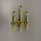 rare Brass tube "TORCH" Wall Light sconce by GAETANO SCIOLARI, Italy 1970s