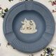Superbe cendrier Jasperware Wedgwood england bleu