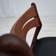 1960s, set of 4 reupholstered Danish dining chairs, design by Erik Buck.
